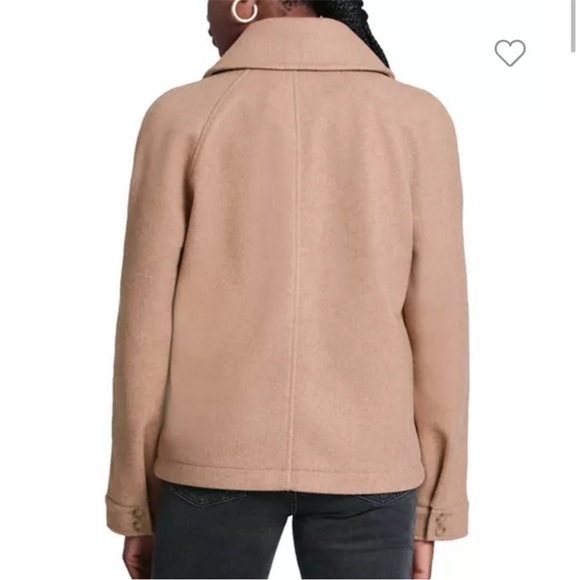 Bagatelle Collection Cropped Camel Tan Zip Front Short Jacket Coat Size M - Picture 3 of 10